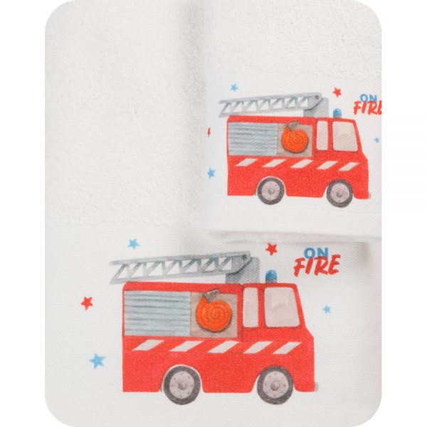 Borea - Towels Set 2pcs Firefighting White