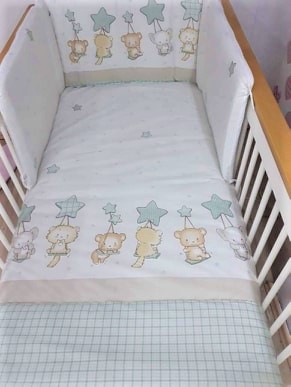 Baby star-Bed Set 6pcs Balans mint