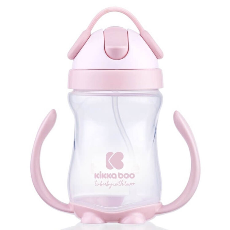 Kikka boo - Cup with Straw Sippy Cup Pink 300ml