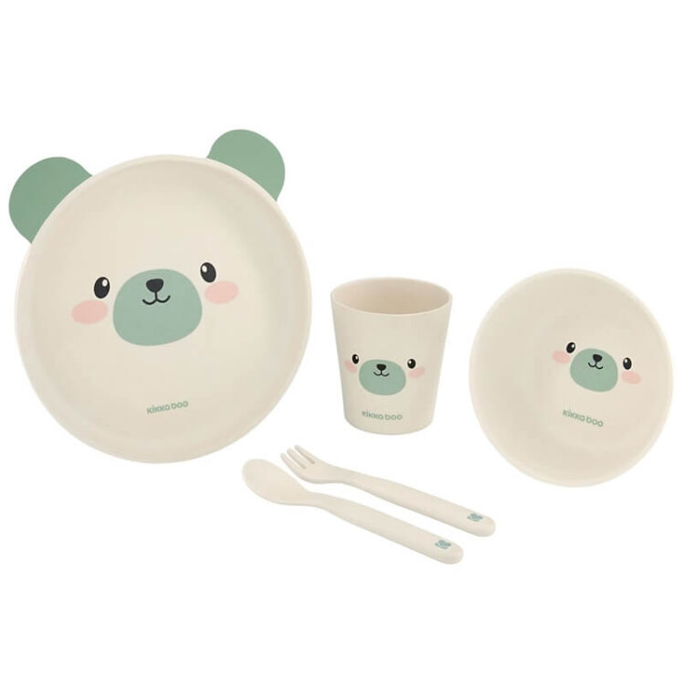 Kikka boo - Bamboo Bear Mint Food Set (5pcs.)