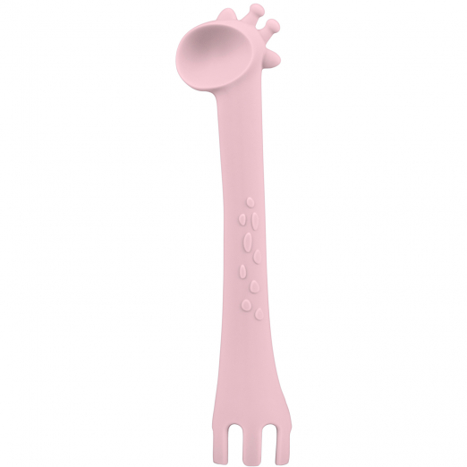 Kikka Boo - Giraffe Silicone Spoon Pink