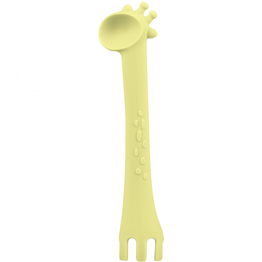 Kikka Boo - Giraffe Silicone Spoon Yellow