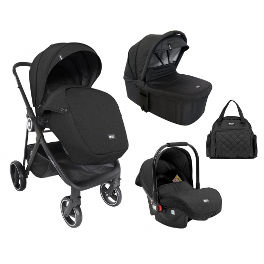 Stroller 3 in 1 with carrycot Gianni Black