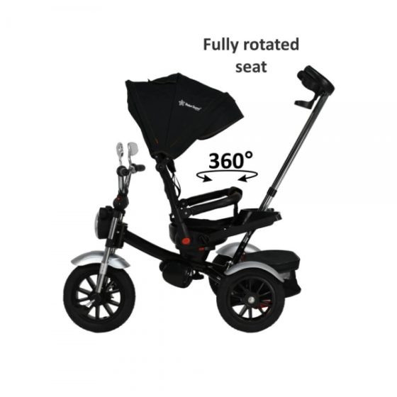 Bebe Stars - Ποδηλατάκι τρίκυκλο 360° Chopper 6in1 Black - Image 3