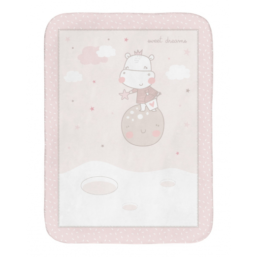Kikka Boo – Hippo Dreams pink cuddly blanket