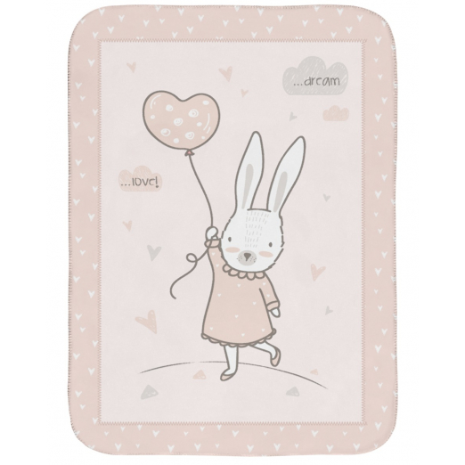 Kikka Boo – Rabbits in Love pink cuddly blanket