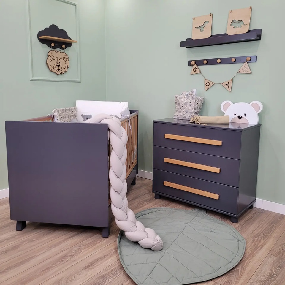 Baby Smile -Προεφηβικό κρεβάτι Annabella Dark grey - Image 2