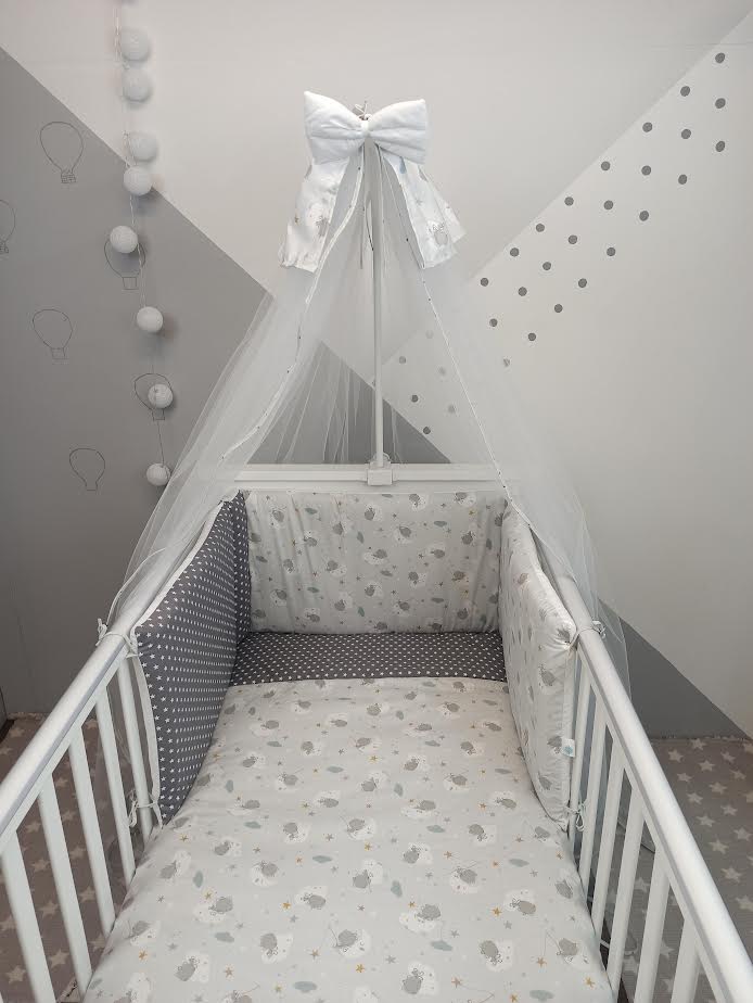 Baby Star - Σετ κρεβατιού Lunna grey