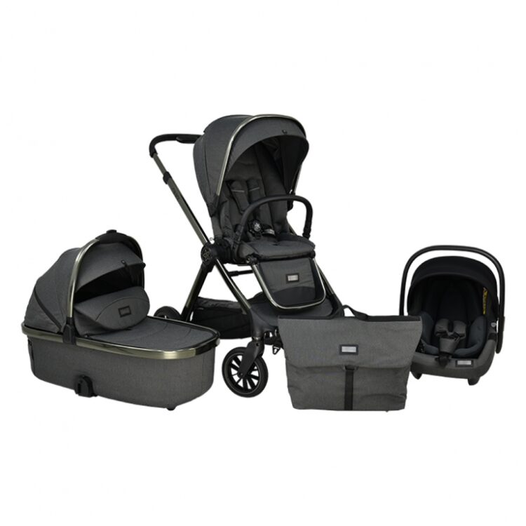 Bebe Stars - Πολυκαρότσι Onyx 3σε1 Lava Grey