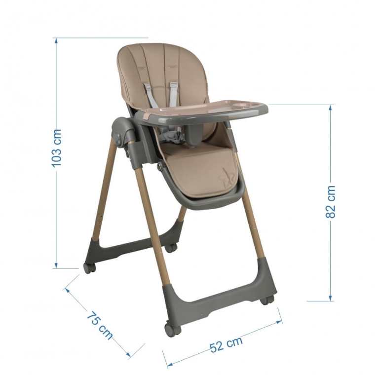 Bebe Stars - Καρέκλα Φαγητού Milk Beige - Image 5