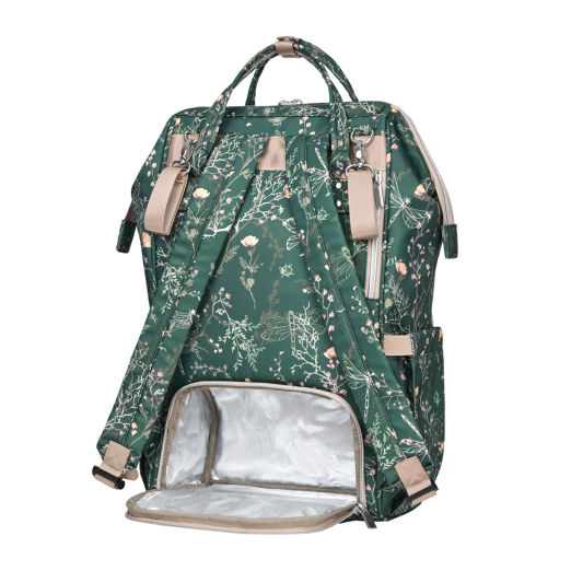 Kikka Boo - Mama bag Siena Luxe Secret Garden Deep Green - Image 3