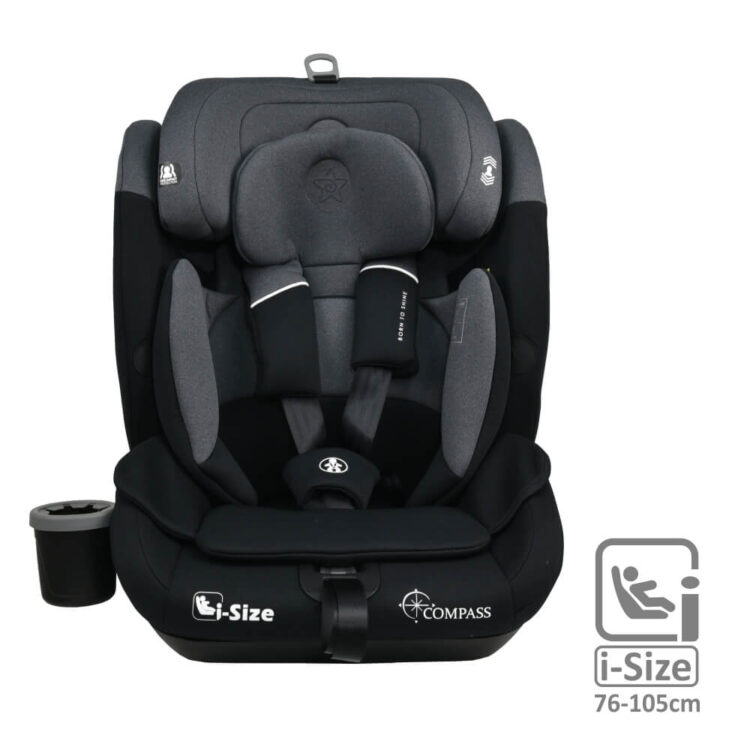 Bebe Stars - Κάθισμα Αυτοκινήτου Compass Isofix i-Size Steel Grey