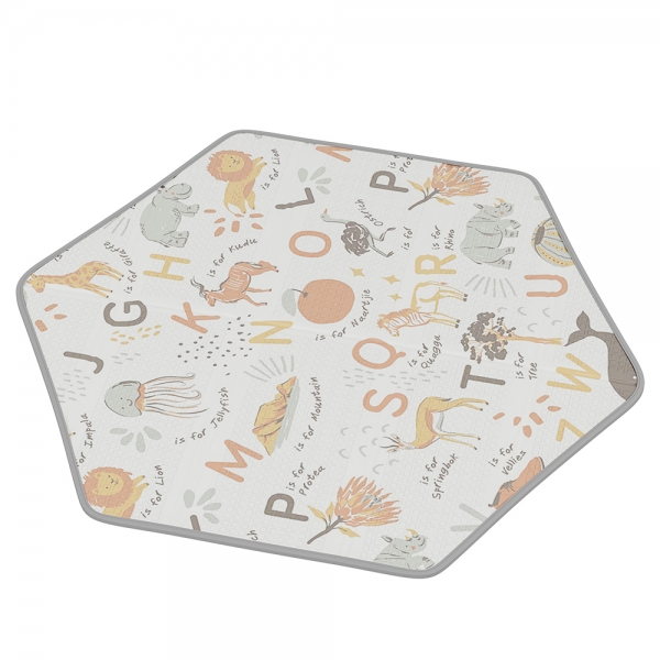 Bebe Stars - Χαλάκι δραστηριοτήτων διπλής όψης Εξάγωνο 135x135x1cm