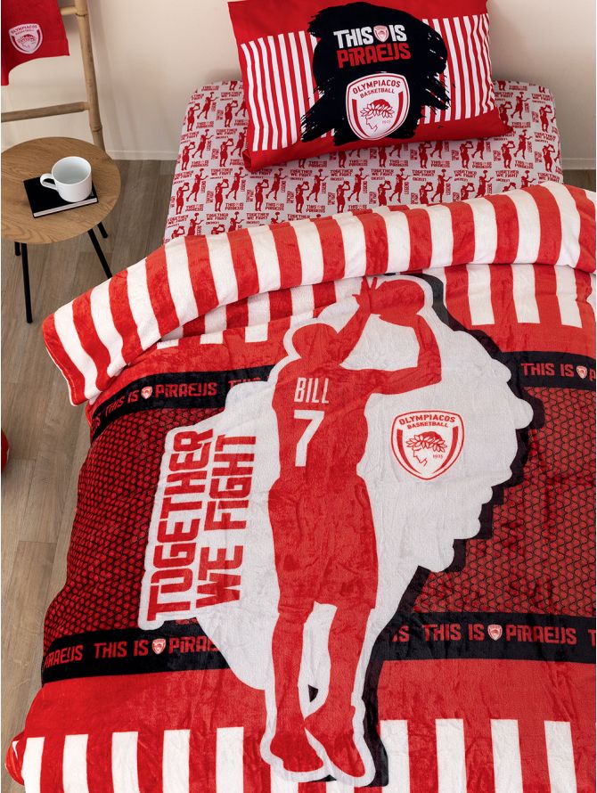 Palamaiki - Κουβέρτα Fleece Μονή OLYMPIACOS