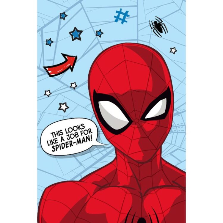 BOREA - Κουβέρτα Flannel Spiderman