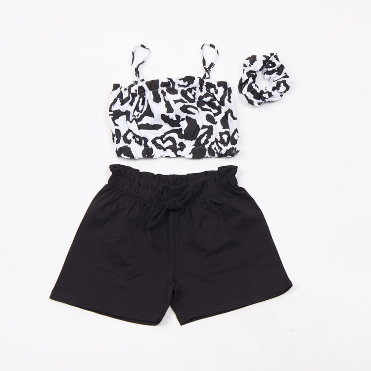 TRAX – Σετ Κορίτσι black & white leopard 7-16