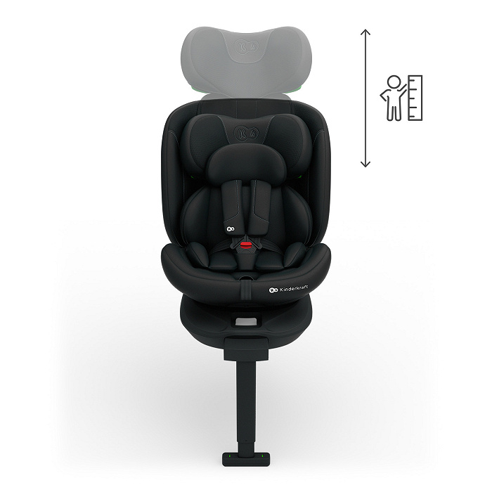 Kinderkraft -Περιστρεφόμενο Κάθισμα Αυτοκινήτου I-360 2PLUS black i-Size 40-150cm - Image 3