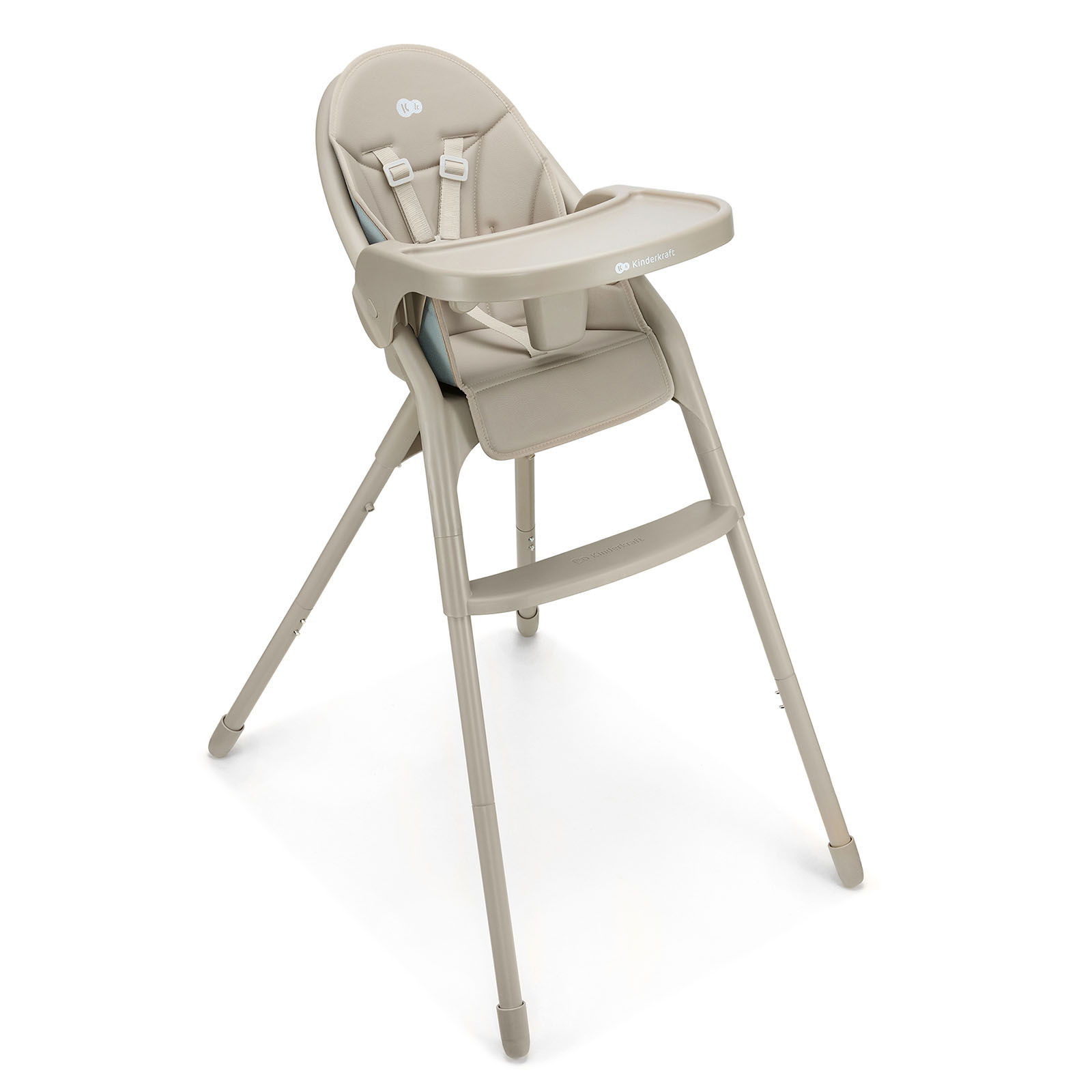 Kinderkraft - Dinnly Αναδιπλούμενο Καρεκλάκι Φαγητού 2 in 1 beige - Image 2