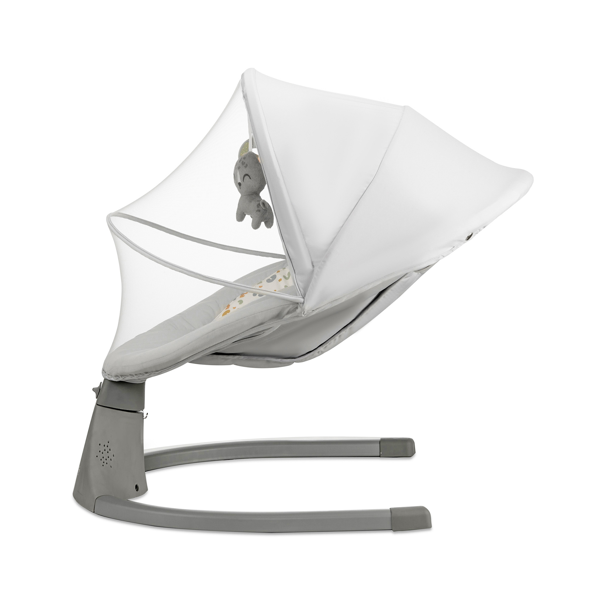Kinderkraft - LUMI 2 Ηλεκτρικη Κούνια Ρελαξ 2σε1 light grey - Image 3