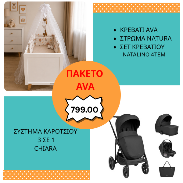 Πακέτο Προσφοράς Βρεφικού Δωματίου & Μετακίνησης AVA