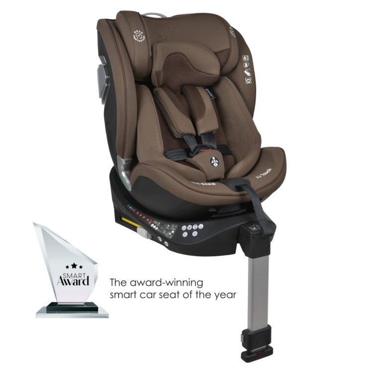 Bebe Stars - Κάθισμα αυτοκινήτου Air touch i-size 360° 40-150cm Coffee